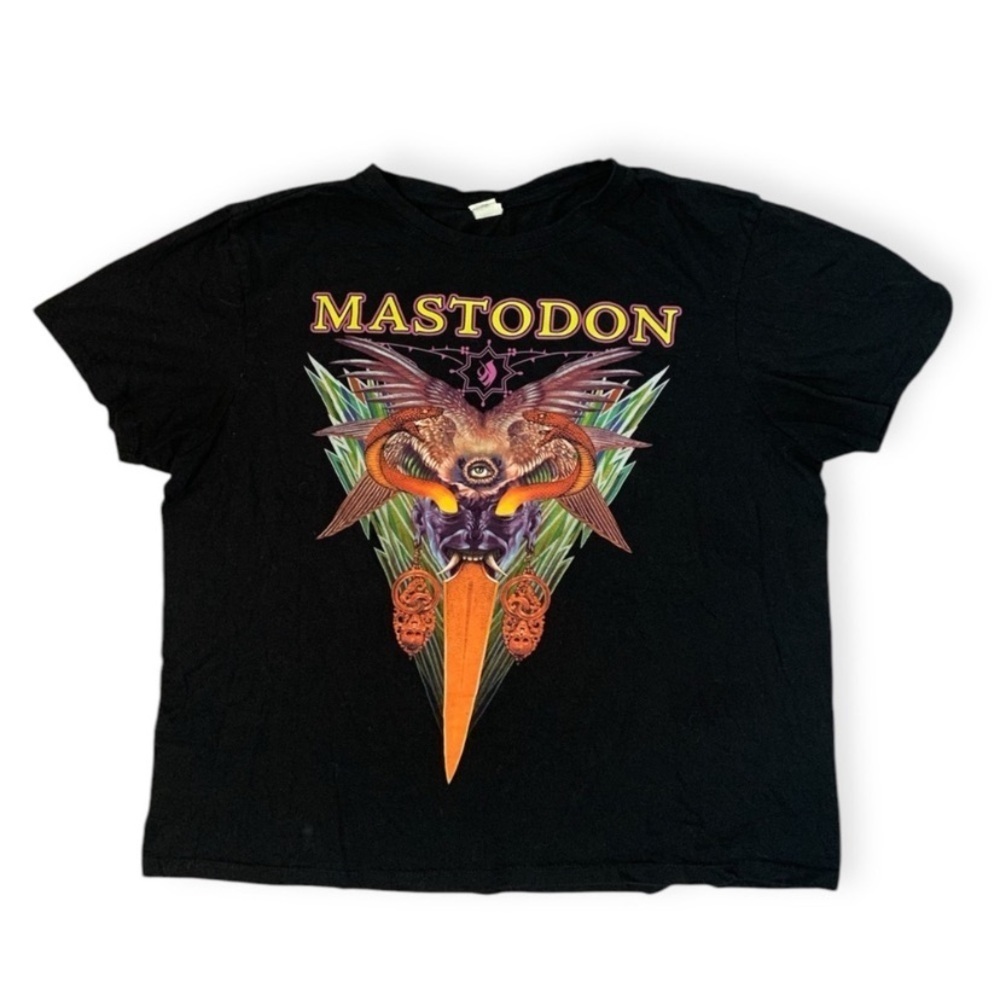 Mastodon North America Tour Boxy Black Tee XL
